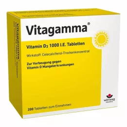 VITAGAMMA D3-vitamin 1000 NE tabletta, 200 db