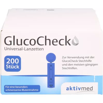 GLUCOCHECK Universal lándzsák, 200 db