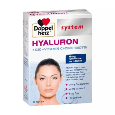 DOPPELHERZ Hyaluron rendszerű kapszula, 30 db