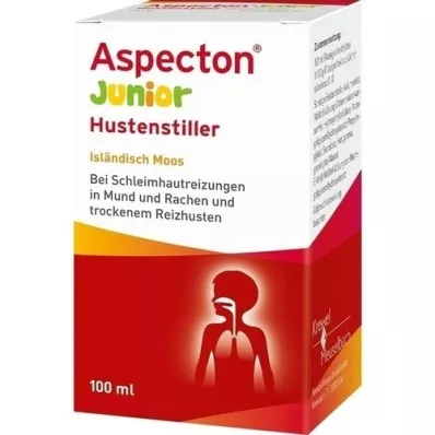 ASPECTON Junior köhögéscsillapító izlandi mohalé, 100 ml