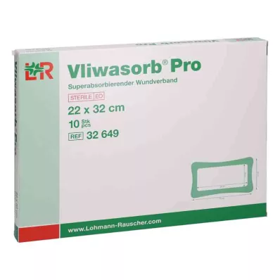 Vliwasorb Pro suberabsorb.Komp.steril 22x32 cm, 10 db Vliwasorb Pro suberabsorb.Komp.steril 22x32 cm, 10 db