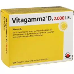 VITAGAMMA D3 2000 NE D3-vitamin NEM tabletta, 200 db