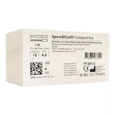 SPEEDICATH Compact Eve katéter Ch 12, 30 db