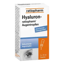 HYALURON-RATIOPHARM szemcsepp, 2X10 ml