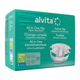 ALVITA All-in-one inkontinencia nadrág szuper nagy nap, 24 db