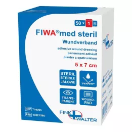 WUNDVERBAND steril 5x7 cm-es átlátszó, 50 db