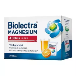 BIOLECTRA Magnézium 400 mg ultra Trinkgran.Orange, 20 db