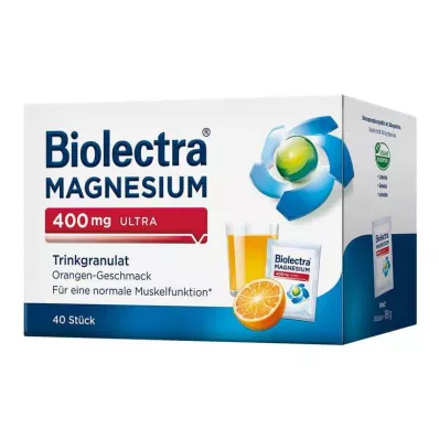Biolectra Magnesium 400 mg ultra ivógranulátum narancs, 40 db
