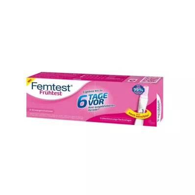 Femtest korai teszt 6 nappal előtte, 1 órával Femtest korai teszt 6 nappal előtte, 1 órával