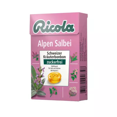 Ricola cukor nélkül doboz alpesi zsályás édesség, 50 g Ricola cukor nélkül doboz alpesi zsályás édesség, 50 g