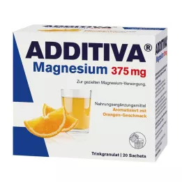 ADDITIVA Magnézium 375 mg tasak narancs, 20 db