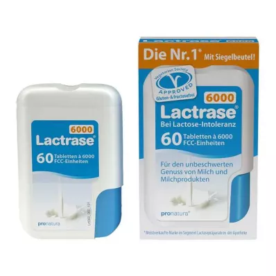 Lactrase 6000 FCC tabletta kattintásos adagolóban, 60 db Lactrase 6000 FCC tabletta kattintásos adagolóban, 60 db
