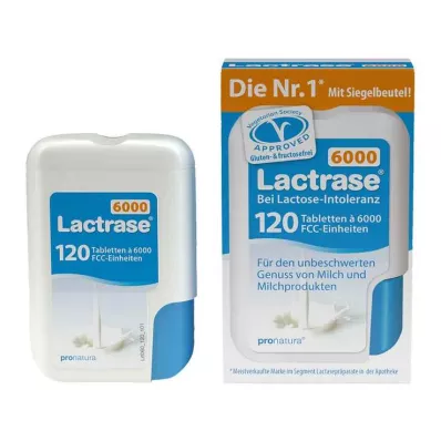 Lactrase 6000 FCC tabletta kattintásos adagolóban, 120 db