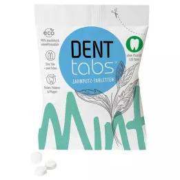 DENTTABS Fogkefe tabletta stevia-menta fluorid nélkül, 125 db