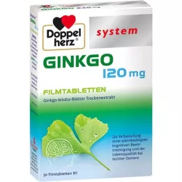 DOPPELHERZ Ginkgo 120 mg rendszerű filmtabletta, 30 db