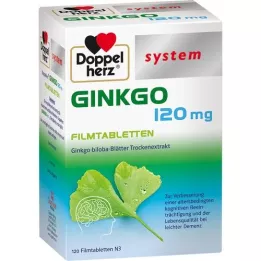 DOPPELHERZ Ginkgo 120 mg rendszerű filmtabletta, 120 db