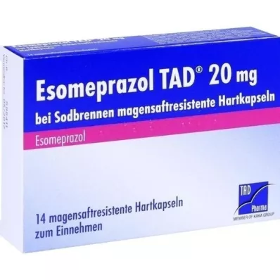 ESOMEPRAZOL TAD 20 mg gyomorégésre msr.hard caps., 14 db