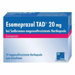 ESOMEPRAZOL TAD 20 mg gyomorégésre msr.hard caps., 14 db