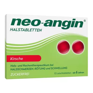 neo-angin torokpasztilla cseresznye cukormentes, 12 db
