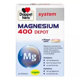 DOPPELHERZ Magnézium 400 Depot rendszerű tabletta, 30 db