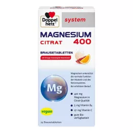 DOPPELHERZ Magnézium 400 citrát rendszerű pezsgőtabletta, 24 db