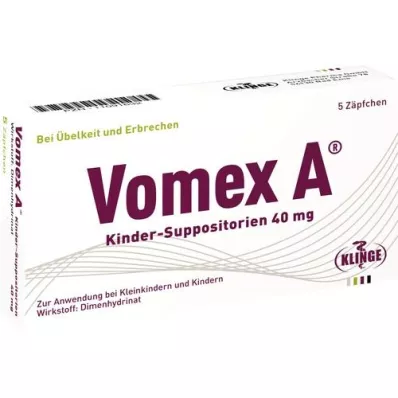 VOMEX A Gyermek kúp 40 mg, 5 db