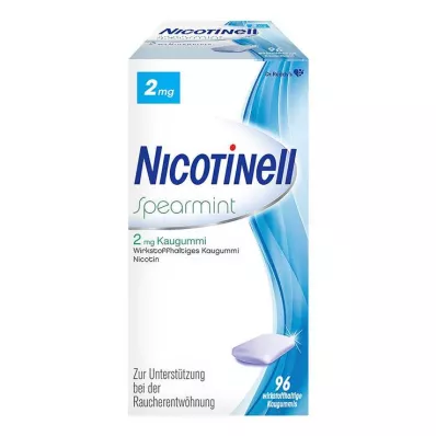 NICOTINELL Spearmint rágógumi 2 mg, 96 db