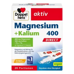 DOPPELHERZ Magnézium+kálium DIRECT tasak, 20 db