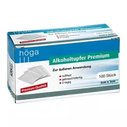 ALKOHOLTUPFER Premium 3x3 cm, 100 db