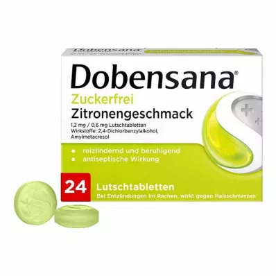 Dobensana® cukormentes citrom ízű pasztilla, 24 db