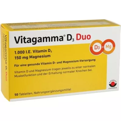 VITAGAMMA D3 Duo 1.000 I.E Vit.D3 150mg Magnes.NEM, 50 db