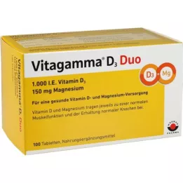 VITAGAMMA D3 Duo 1.000 I.E Vit.D3 150mg Magnes.NEM, 100 db