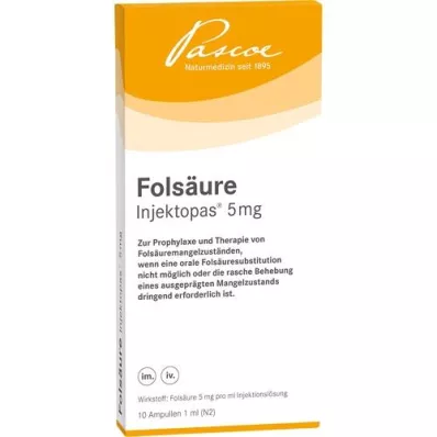 FOLSÄURE INJEKTOPAS 5 mg-os oldatos injekció, 10 db