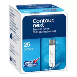CONTOUR Next Sensors tesztcsíkok, 1X25 St