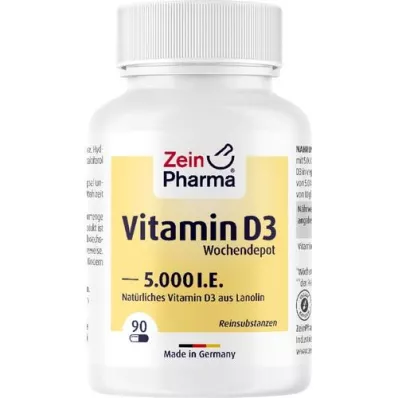 VITAMIN D3 5,000 I.U. Heti D3 Depot kapszula, 90 db