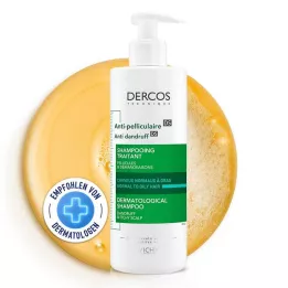 VICHY DERCOS Korpásodás elleni sampon zsíros fejbőrre, 390 ml