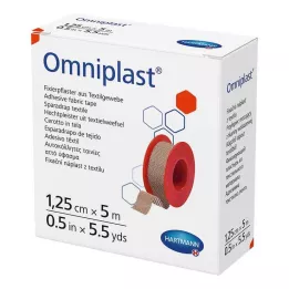 OMNIPLAST Rögzítő gipsz textilszál 1,25 cm x 5 m, 1 db