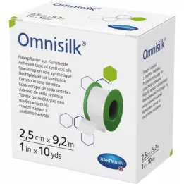 OMNISILK Rögzítő gipsz műselyem 2,5 cmx9,2 m, 1 db