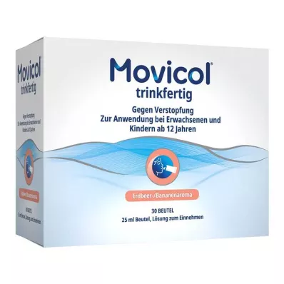 MOVICOL ivásra kész 25 ml-es tasak Orális oldat, 30 db