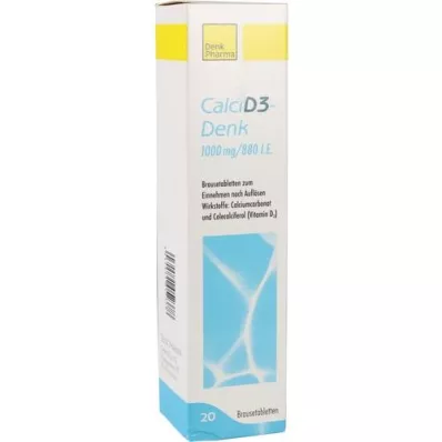 CALCI D3-Denk 1000 mg/880 NE pezsgőtabletta, 20 db