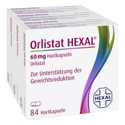 Orlistat HEXAL 60 mg kemény kapszula, 3x84 db Orlistat HEXAL 60 mg kemény kapszula, 3x84 db