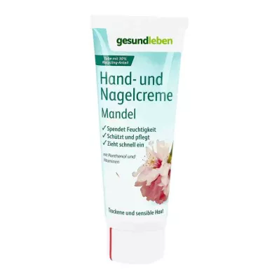Egészséges életmód Mandula kéz- és körömkrém (75 ml)