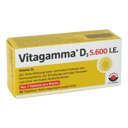 VITAGAMMA D3 5,600 NE D3-vitamin NEM tabletta, 50 db