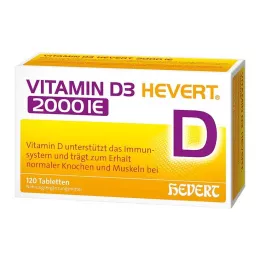 VITAMIN D3 HEVERT 2000 NE tabletta, 120 db