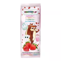 TOOTHPOP Eper ízű fogápoló nyalóka, 1 db