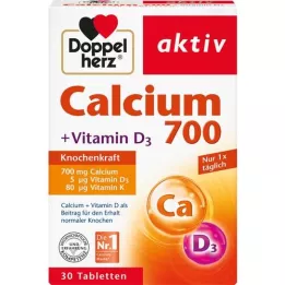 DOPPELHERZ Kalcium 700+D3-vitamin tabletta, 30 kapszula