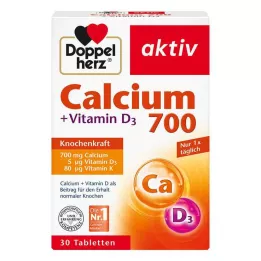 DOPPELHERZ Kalcium 700+D3-vitamin tabletta, 30 kapszula