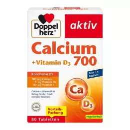 DOPPELHERZ Kalcium 700+D3-vitamin tabletta, 80 db kapszula