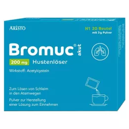 BROMUC akut 200 mg köhögéscsillapító Plv.z.H.e.L.L.z.Einn., 20 db