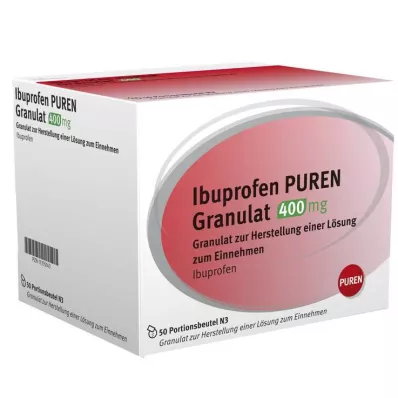 Ibuprofen Puren Granulátum 400 mg belsőleges oldat készítéséhez, 50 db